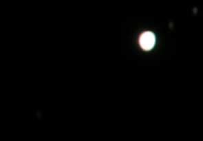 Early photo of Jupiter & 3 of its' moons using the Canon EOS 350D camera